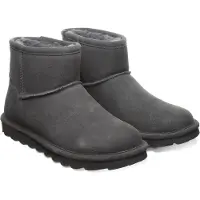 Bearpaw Alyssa dames winter enkellaars lamsvacht laars 2130W Gadget Grijs