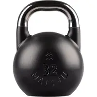 Matchu Sports Competition Kettlebell 32 kg Staal - Zwart - 28cm - Ø 21cm - Staal