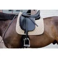 Kentucky Horsewear Horsewear - Zadeldoek onion quilt rubber logo dressuur beige