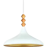 Bamyum Hanglamp E27 Metaal Wit Moderne Lamp