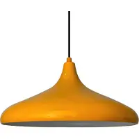 Bamyum Champion Geel Hanglampen Metalen 1xE27 Fitting Ø 35 cm Pendellamp Voor Binnen Binnenkleur is Wit