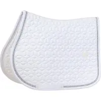 Kentucky Horsewear Horsewear - Zadeldek - Zadeldoek glitter rope jumping wit/wit