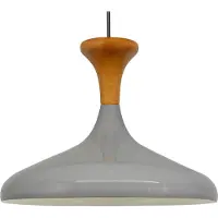 Bamyum Champion Træ Hanger, 35 cm Hanglamp Metaal E27 Scandinavische Grijs Hanglamp