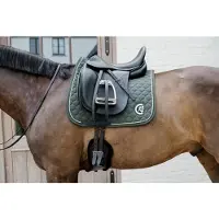Kentucky Horsewear Horsewear - Zadeldoek onion quilt 3D logo dressuur dennengroen