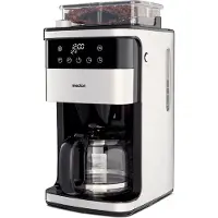 Medion koffiezetapparaat met maler en glazen kan (1,5 liter, max. 12 kopjes, 8 maalinstellingen, max. 1050 watt, 24-uurs timer, LED-display, druppelstop, permanent filter, MD19899)