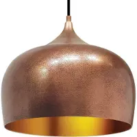 Bamyum Hanglamp Keukenlamp Hangend I Kreis I Ø30 cm E27 Metalen Retro Hanglamp Voor Alle Kamers - Koper Gouden