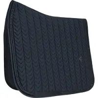 Kentucky Horsewear Horsewear - Velvet Zadeldoek - Zadeldekje - Jumping - Pearls - Zwart