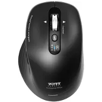 Port Designs 910202, Geschikt voor rechtshandigen, Optisch, RF draadloos + Bluetooth, 3200 DPI, Zwart