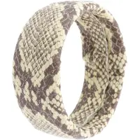 Behave – Armband – Beige-Bruin – Slangenprint – Breed Design – Statement Look