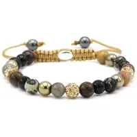 Karma Armband (Sieraad) Spiral Gold at Night xs (gold crystal) Gold