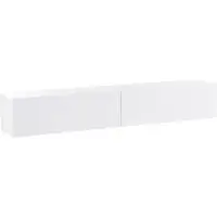 Beliani GLADSTONE - Wandgemonteerd TV-meubel - Wit - 180 cm - Vezelplaat