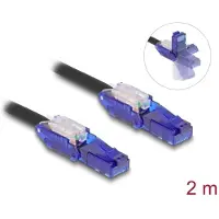 DeLOCK 80927 netwerkkabel Zwart, Violet 2 m Cat6 U/UTP (UTP)