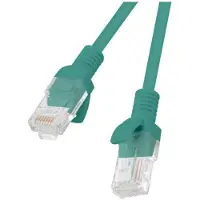 Lanberg Stevige UTP-netwerkkabel categorie 5e Lanberg PCU5-20CC-0025-G Groen 25 cm
