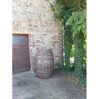 Barrelatelier Houten Regenton "Port" 500 L., incl. kraan en vulgat boven in de deksel - Eikenhout - FSC - Duurzaam Portvat - Groot