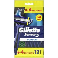Gillette Sensor3 Comfort Wegwerpmesjes 8+4 stuks