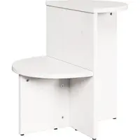 vidaXL Salontafel, wit, 50 x 40 x 50 cm, massief grenenhout