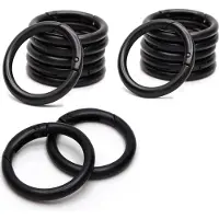 INF Ronde karabijnhaak / openingsringen 15-pack