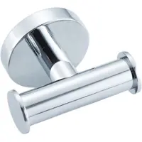 FortiFura Calvi Handdoekhaak - rond - dubbel - chroom Double_Towelhook_CHR