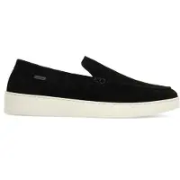 Manfield Zwarte suède loafers | Maat 45
