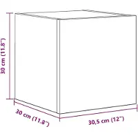 vidaXL Tv-meubelset 7 st Artisan Eiken Bewerkt hout