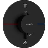 Hansgrohe showerselect comfort s thermostaat inbouw voor 2 functies met geïntergreerde zekerheidscombinatie volgens en1717, mat zwart