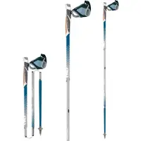 TSL Outdoor - Trail / running stokken - Trail A4 Cork Azur Sht voor Unisex van Aluminium - Maat 115 cm - Blauw