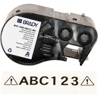 Brady M4C-1000-595-CL-BK tape vinyl zwart op transparant | 25,4 mm x 6,1 m (origineel)