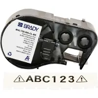 Brady M4C-750-595-CL-BK tape vinyl zwart op transparant | 19,05 mm x 6,1 m (origineel)