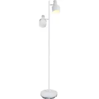 Artdelight 2 Lichts Vloerlamp Twinkle Wit
