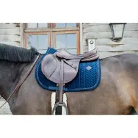 Kentucky Horsewear Horsewear - Zadeldoek velvet pearls jumping marine