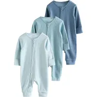 Next Rompertje/body saffier / azuur / pastelblauw