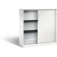 C+P Roldeurkast ASISTO C 3000, 3 ordnerhoogten, B 1200 mm, wit/wit