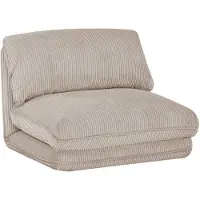 Sweeek - Slaapfauteuil 1 persoons loungestoel corduroy - cosy
