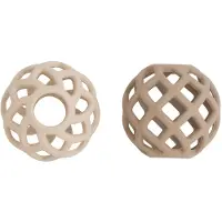 Babys Only Speelbal clay/warm linen - 2-pack