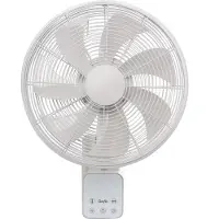 CasaFan AIROS ECO DESIGN WALL WE Wandventilator 45 W (Ø x h) 404 cm x 540 mm Wit Met afstandsbediening, Timer