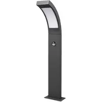 LUCANDE LED tuinpadverlichting Juvia, 60 cm, bewegingsmelder, IP54 Juvia, zwart, Aluminium, Modern