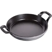 Staub ronde ovenschaal gietijzer Ø20 cm Grafietgrijs