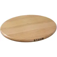 Staub Ovale magnetische onderzetter - hout - 29 x 20 cm