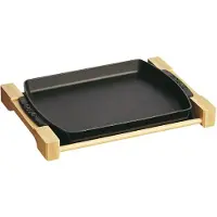 Staub Houten bord 33 x 23 cm - zwart 1 l