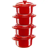 Staub Mini Cocotte Kookpan Set 4 Eenheden