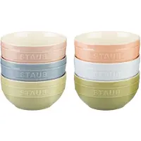 Staub Set van 6 Keramische Kommen 14 cm Macaron