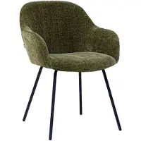 Kick Collection Kick eetkamerstoel Arda - Groen - Texture stof - Verkrijgbaar in diverse kleuren