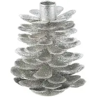 Bizzotto Kerst decoraties P.CANDELA1P PINEAL ARGENTO H14 dames One size