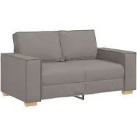 vidaXL 2-zitsbank Taupe 160x78x84 cm Stof