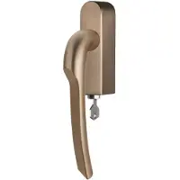 Formani Rivio by Gensler GL102-DKLOCK-O draaikiepgarnituur afsluitbaar rechtsdraaiend - PVD licht brons