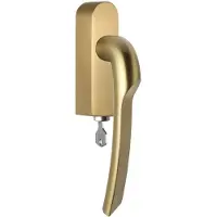 Formani Rivio by Gensler GL102-DKLOCK-O draaikiepgarnituur afsluitbaar linksdraaiend - PVD mat goud