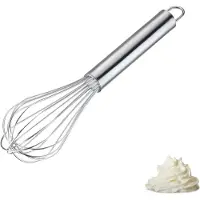 Westmark Whisk Pro – Stevige roestvrijstalen garde voor eieren, deeg en sauzen – Praktische garde voor kloppen, roeren en mixen – Zilver, 28 cm