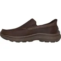 SKECHERS Pollard Osgood Leren Heren Cocoa Instappers