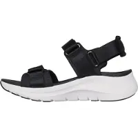 SKECHERS Dames Arch Fit 2.0 sandalen - Go-Ge zwart (38), 1 tot 3 cm, Klittenband, Casual 119465