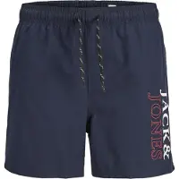 Jack & jones Junior Zwemshorts 'JPSTMaui' navy / framboos / wit